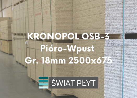 KRONOPOL OSB-3 Pióro-Wpust Gr. 25mm 2500×675